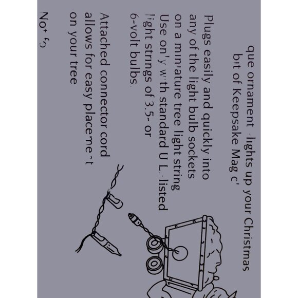 Hallmark Keepsake Ornament "Rock Candy Miner" 1994 Light-Up Magic Christmas Deco - Picture 11 of 12